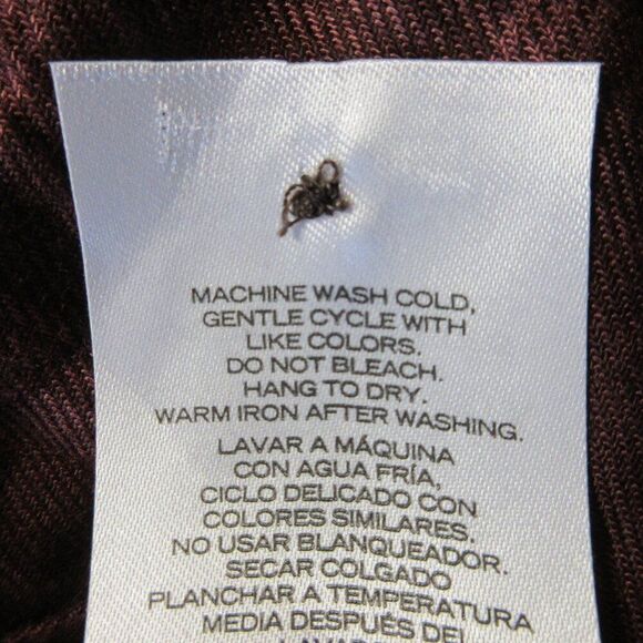 WRANGLER Brown Rust Plaid Blouse Womens Size M (8-10) Popover Top Shirt NWT - Picture 11 of 13